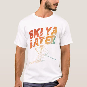 Ski Art For Men Women Snowboard Skiing Winter Snow T-Shirt