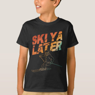 Ski Art For Men Women Snowboard Skiing Winter Snow T-Shirt