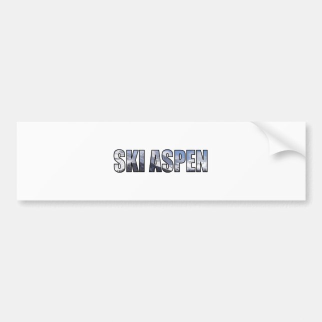 Ski Aspen Bumper Sticker (Front)