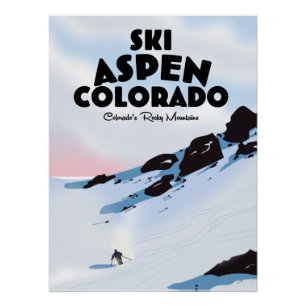 Ski Aspen Colorado Poster