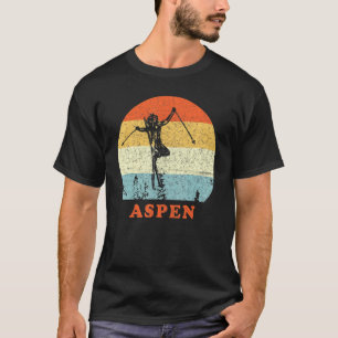 Ski Aspen Colorado Vintage Retro Snow Ski Vacation T-Shirt