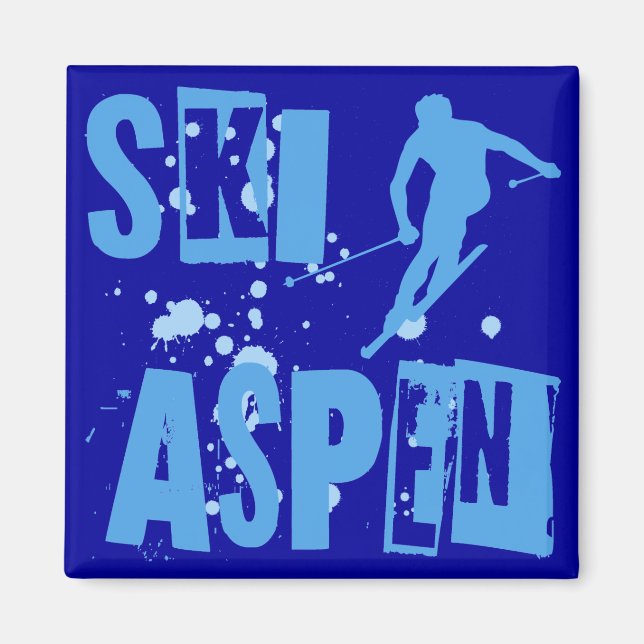 Ski Aspen Magnet (Front)