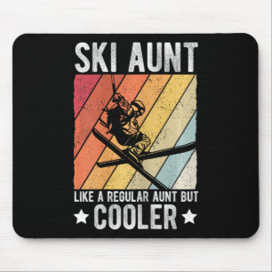 Ski Aunt Like A Regular Aunt But Cooler Ski Aunt C Mouse Mat