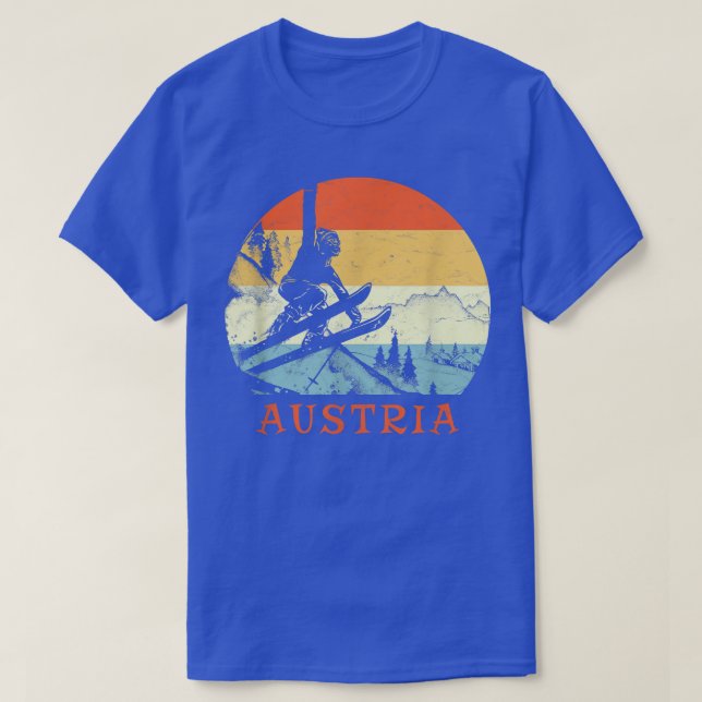 Ski Austria Vintage Snow Skiing Vacation551 T-Shirt (Design Front)