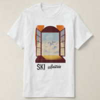 Ski Austria window travel poster.