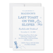 Ski Bachelorette Last Toast On The Slopes