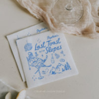 Ski Bachelorette Last Toast on the Slopes