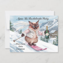Ski Bachelorette Party for cat lovers
