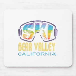 Ski Bear Valley California Skiing Vacation Mouse Mat