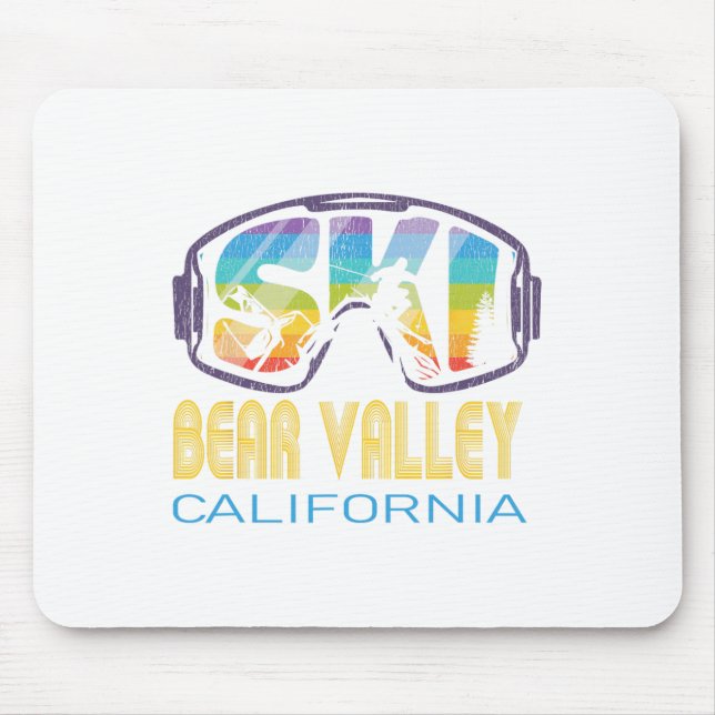 Ski Bear Valley California Skiing Vacation  Mouse Mat (Front)