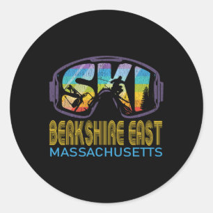 Ski Berkshire East Machusetts Skiing Vacation Classic Round Sticker