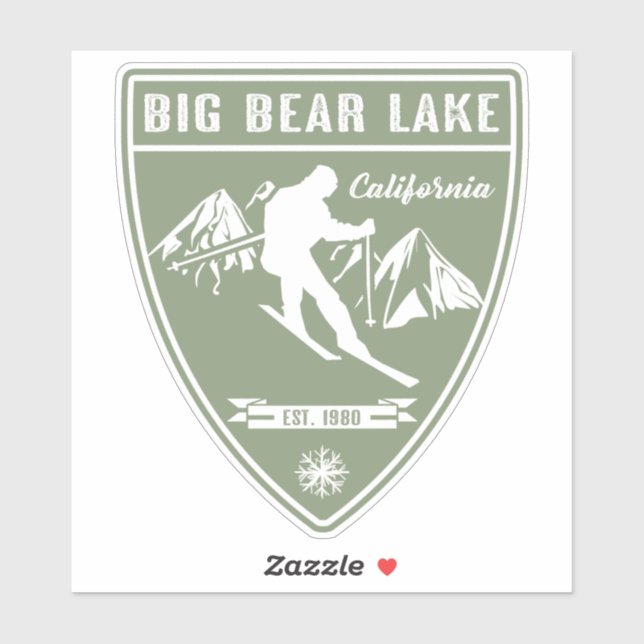 Ski Big Bear Lake California (Sheet)