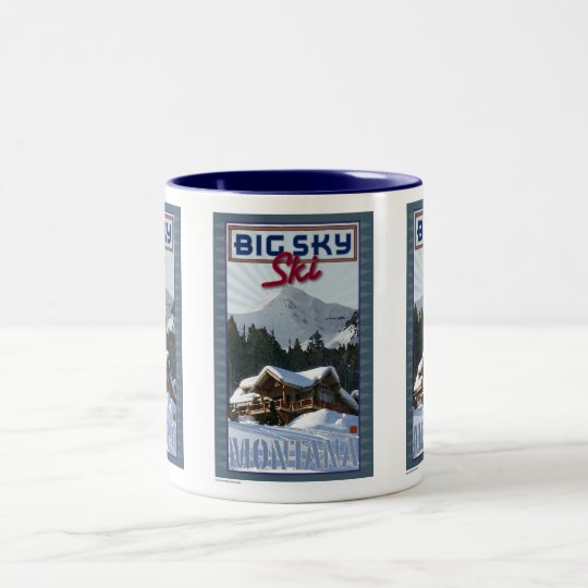 Ski Big Sky-Mug Two-Tone Coffee Mug