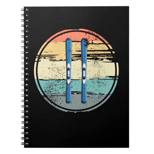 Ski Boards Vintage Notebook (Front)