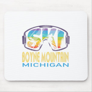 Ski Boyne Mountain Michigan Skiing Vacation Mouse Mat
