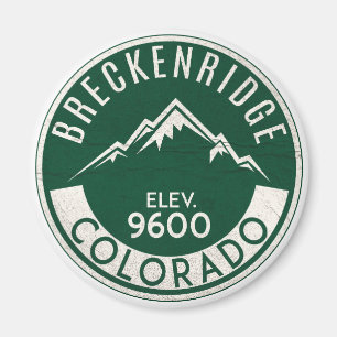Ski Breckenridge Colorado Skiing Snowboarding Magnet