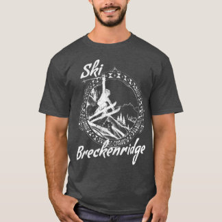 Ski Breckenridge,Colorado Vintage Retro Snow Ski V T-Shirt