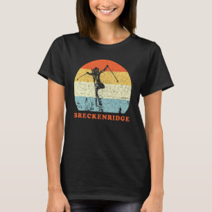 Ski Breckenridge Colorado Vintage Retro Snow Ski V T-Shirt