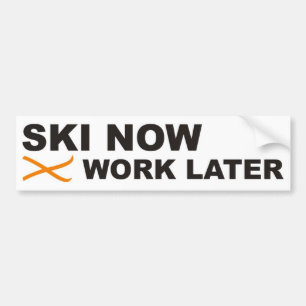 ski bumper sticker