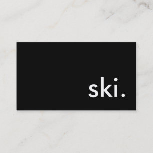 ski. business card