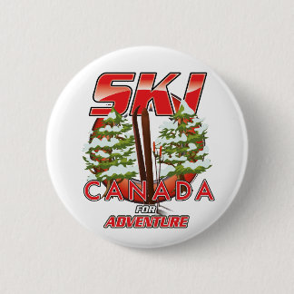 Ski Canada For adventure logo 6 Cm Round Badge