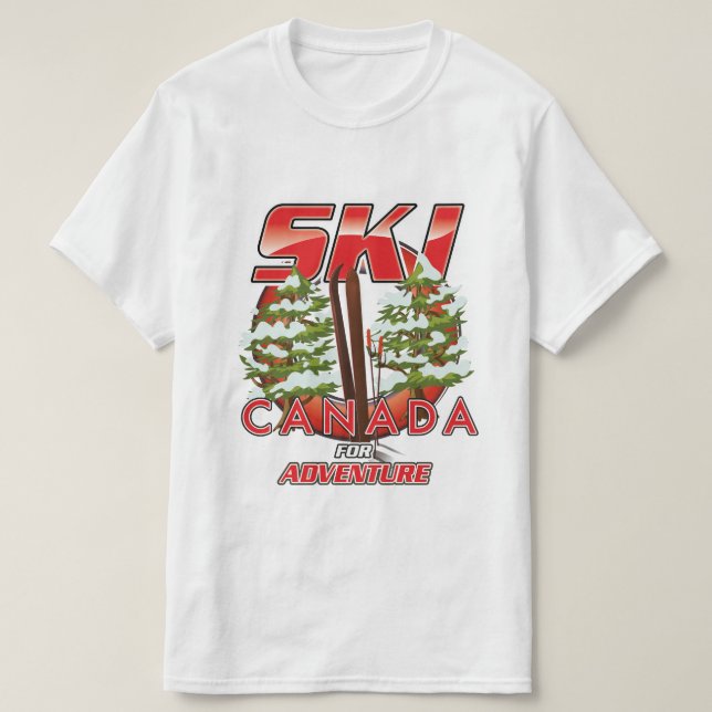 Ski Canada For adventure logo T-Shirt (Design Front)
