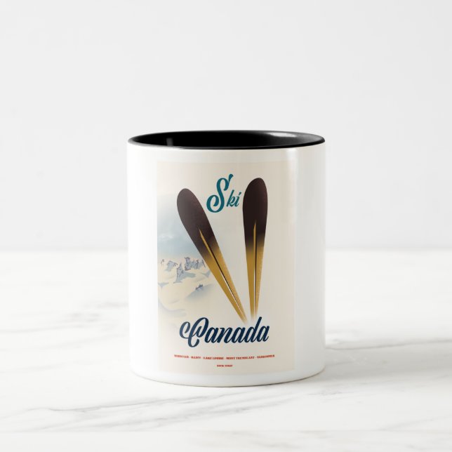 Ski Canada Two-Tone Coffee Mug (Center)