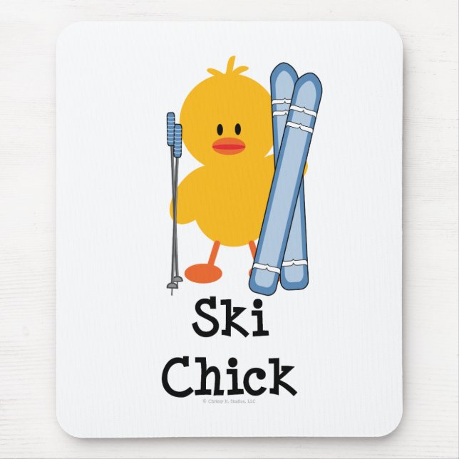 Ski Chick Mousepad (Front)
