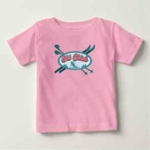 Ski Chick Snow Adventure Baby T-Shirt