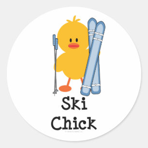 Ski Chick Stickers