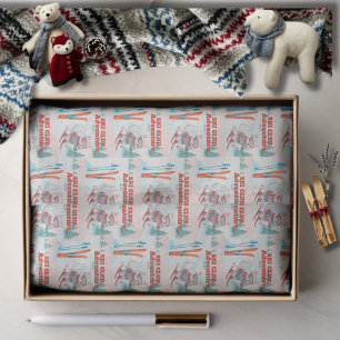 Ski Club Après Bébé Arctic Fox Tissue Paper