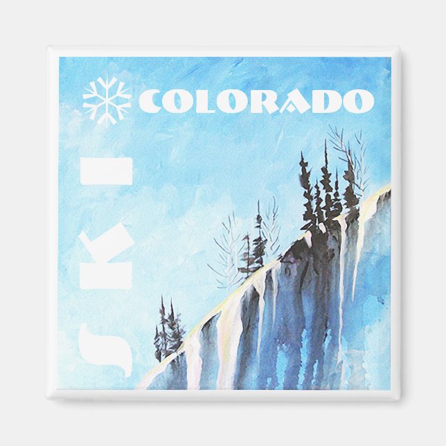 Ski Colorado Art Magnet (Front)