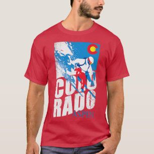 Ski Colorado Aspen Skiing Winter Sports Vacation T-Shirt