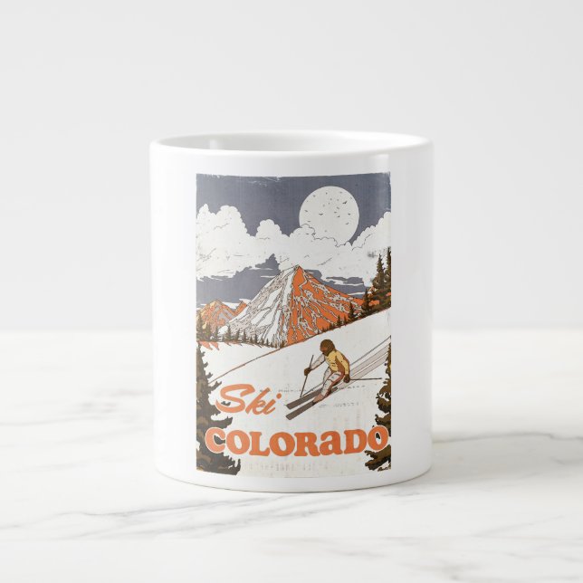 Ski Colorado Large Coffee Mug (Front)