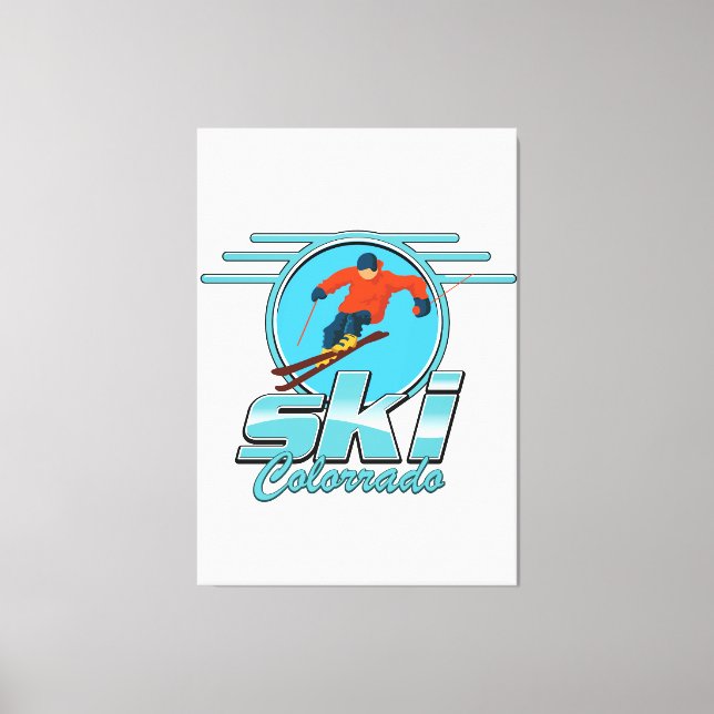 ski Colorado logo  Canvas Print (Front)