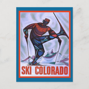 Ski Colorado Postcard