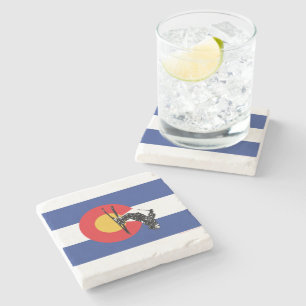 Ski Colorado Stone Coaster