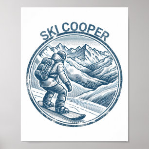 Ski Cooper Colorado Snowboarding Snowboarder  Poster