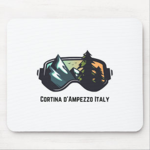 Ski Cortina D'ampezzo Italy Mountain Skiing T Men Mouse Mat