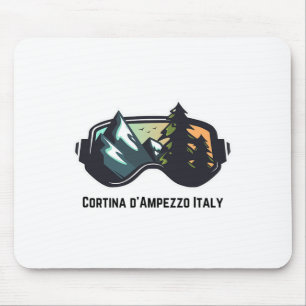 Ski Cortina D'ampezzo Italy Mountain Skiing T Men Mouse Mat