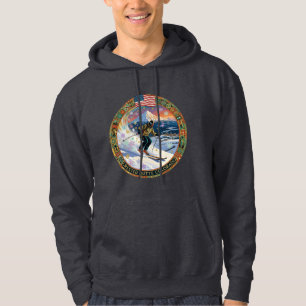 Ski Crested Butte, Colorado, Man Skier Hoodie
