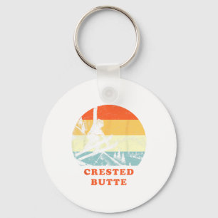 Ski Crested Butte Key Ring