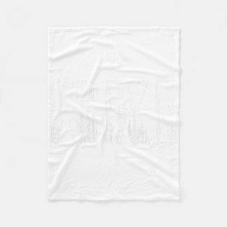 Ski Cross Country Skiing Vintage Winter Sport For Fleece Blanket