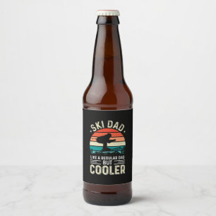 Ski Dad Beer Bottle Label