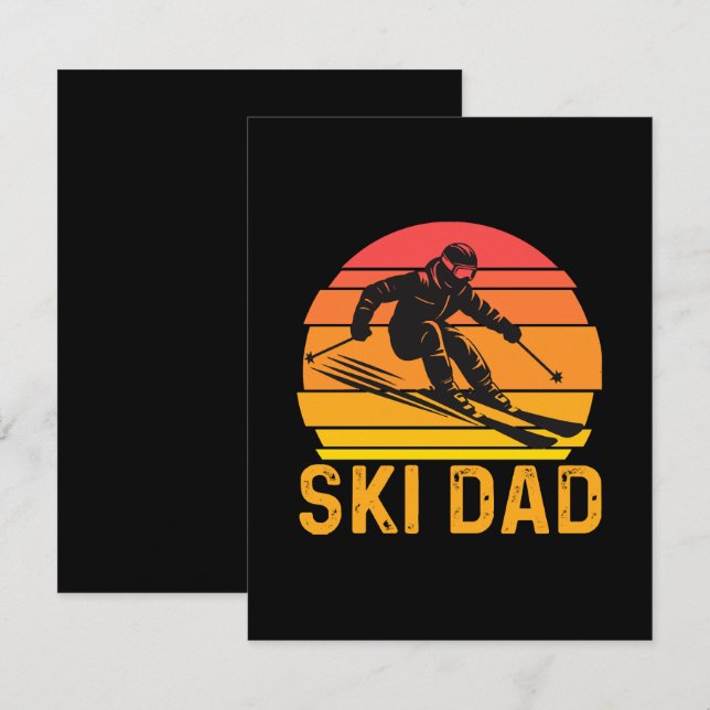 ski dad card (Front/Back)