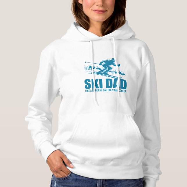 Ski Dad – Cooler Than a Regular Dad Design Hoodie (Front)