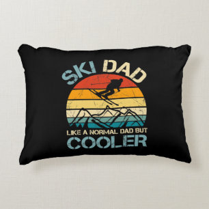 Ski Dad Father's Day Gift Hobbies Decorative Cushion