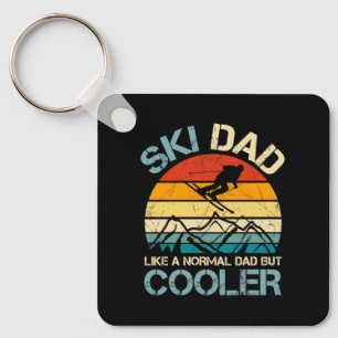 Ski Dad Father's Day Gift Hobbies Keychain