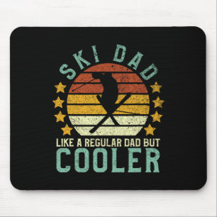 Ski Dad Funny Skier And Skiing Lover Father's Day Mouse Mat