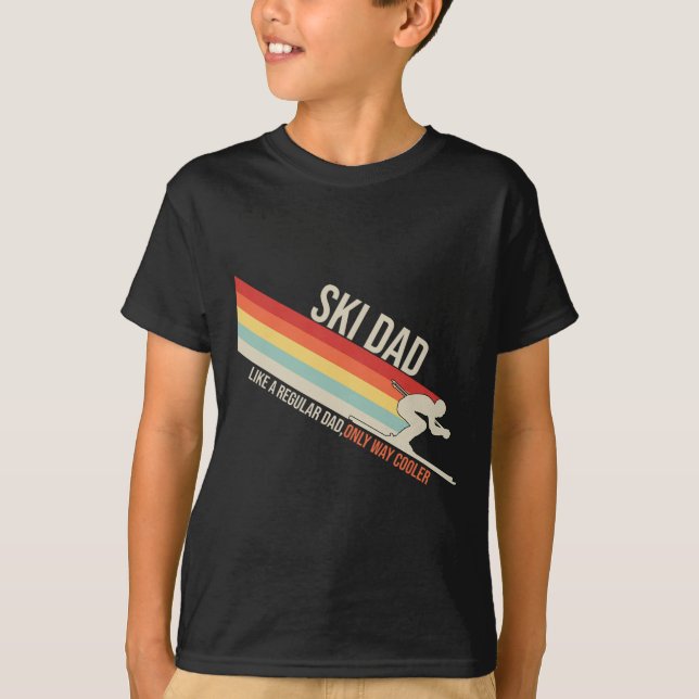 Ski Dad Funny Skiing Winter  T-Shirt (Front)